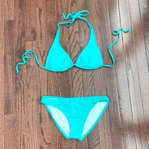 Rampage juniors small teal bikini